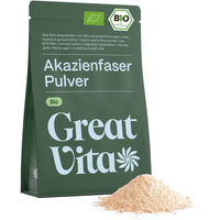 Produktbild von GreatVita Bio Akazienfasern Pulver vegan glutenfrei laktosefrei 400g