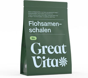GreatVita Bio Flohsamenschalen Pulver 500g – Bild 1 von 2
