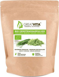 GreatVita Bio Gerstengras Pulver glutenfrei und ohne Zusatzstoffe – Bild 1 von 2