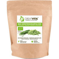 Produktbild von GreatVita Bio Gerstengras Pulver glutenfrei und ohne Zusatzstoffe