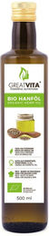 GreatVita Bio Hanföl 500 ml, kaltgepresst und ohne Zusatzstoffe – Bild 1 von 4