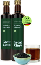 GreatVita Bio Schwarzkümmelöl kaltgepresst 1000 ml ohne Zusatzstoffe – Bild 1 von 4