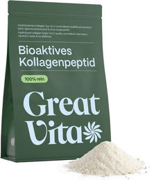 GreatVita Kollagen Pulver aus Rind mit Typ I und Typ III Hydrolysat ohne Zusatzstoffe – Bild 1 von 3
