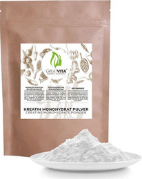 GreatVita Kreatin Monohydrat Pulver vegan ohne Zusatzstoffe – Bild 1 von 1
