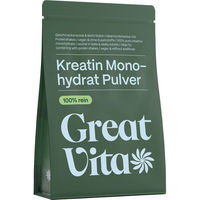 Produktbild von GreatVita Kreatin Monohydrat Pulver vegan ohne Zusatzstoffe