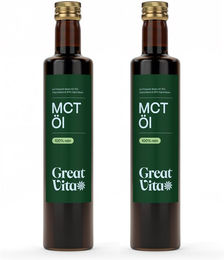 GreatVita MCT Öl auf Kokosölbasis mit C8 und C10 Fettsäuren glutenfrei – Bild 1 von 3