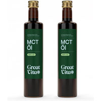 Produktbild von GreatVita MCT Öl auf Kokosölbasis mit C8 und C10 Fettsäuren glutenfrei