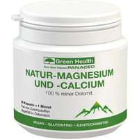 Produktbild von Green Health PURE NATUR Magnesium und Calcium Kapseln für Sportler