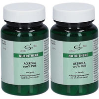 Produktbild von green line NUTRITHEKE Acerola Kapseln 100% Pur glutenfrei laktosefrei ohne Gelatine und Zusatzstoffe