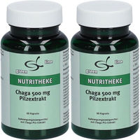 Produktbild von green line NUTRITHEKE Chaga Pilzextrakt 500 mg Kapseln 60 Stück