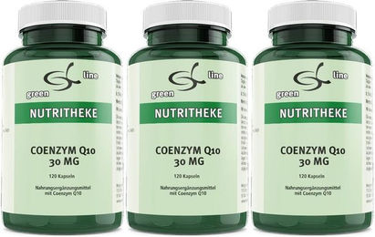 green line NUTRITHEKE Coenzym Q10 Ubiquinon 30 mg 120 Kapseln – Bild 1 von 1