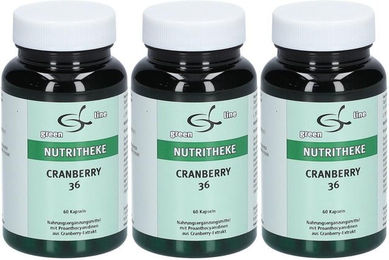 green line NUTRITHEKE Cranberry Kapseln 180 Stück laktosefrei glutenfrei ohne Gelatine – Bild 1 von 1