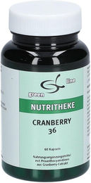 green line NUTRITHEKE Cranberry Kapseln glutenfrei laktosefrei ohne Gelatine 60 Stück – Bild 1 von 1