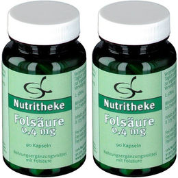 green line NUTRITHEKE Folsäure 0,4 mg Kapseln für Schwangere und Stillende 180 Stück – Bild 1 von 1