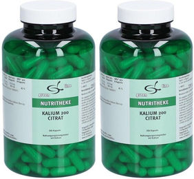 green line NUTRITHEKE Kalium Citrat 200 Kapseln glutenfrei laktosefrei ohne Gelatine – Bild 1 von 1
