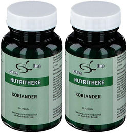 green line NUTRITHEKE Koriander Kapseln 120 Stück glutenfrei und laktosefrei – Bild 1 von 1
