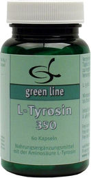 green line NUTRITHEKE L-Tyrosin Kapseln glutenfrei laktosefrei ohne Gelatine und Zusatzstoffe – Bild 1 von 1