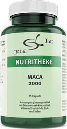 green line NUTRITHEKE MACA 2002 Kapseln ohne Gelatine mit Vitamin E – Bild 1 von 1