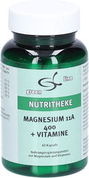 green line NUTRITHEKE Magnesium 400 mg mit Vitaminen Kapseln für Sportler glutenfrei laktosefrei ohne Gelatine – Bild 1 von 2