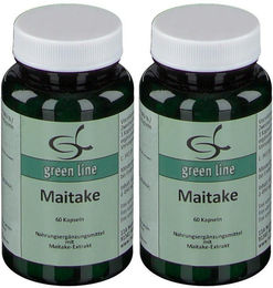 green line NUTRITHEKE Maitake Kapseln 120 Stück glutenfrei laktosefrei ohne Gelatine und Zusatzstoffe – Bild 1 von 2