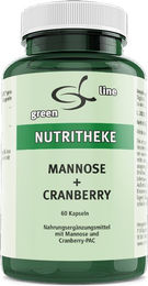 green line NUTRITHEKE Mannose + Cranberry Kapseln 60 Stück – Bild 1 von 1