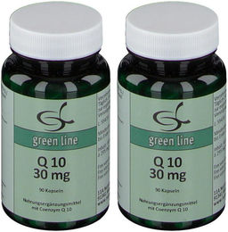 green line NUTRITHEKE Q 10 mit Ubiquinon 30 mg Kapseln 180 Stück vegetarisch glutenfrei laktosefrei – Bild 1 von 2