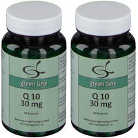 Produktbild von green line NUTRITHEKE Q 10 mit Ubiquinon 30 mg Kapseln 180 Stück vegetarisch glutenfrei laktosefrei