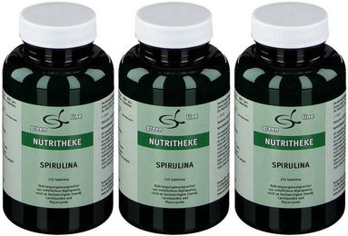 green line NUTRITHEKE Spirulina Tabletten laktosefrei glutenfrei ohne Gelatine 250 Stück – Bild 1 von 1