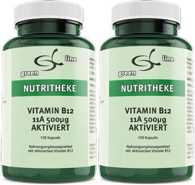 green line NUTRITHEKE Vitamin B12 Kapseln 120 Stück – Bild 1 von 1