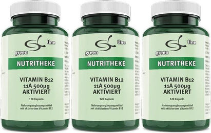 green line NUTRITHEKE Vitamin B12 Kapseln 60 Stück – Bild 1 von 1