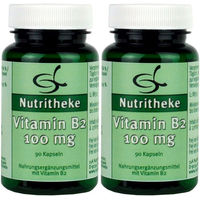 Produktbild von green line NUTRITHEKE Vitamin B2 100 mg Kapseln 180 Stück glutenfrei laktosefrei ohne Gelatine und Zusatzstoffe