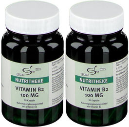 green line NUTRITHEKE Vitamin B2 100 mg Kapseln 60 Stück glutenfrei laktosefrei ohne Gelatine – Bild 1 von 1