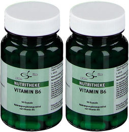 green line NUTRITHEKE Vitamin B6 Kapseln 180 Stück glutenfrei laktosefrei ohne Gelatine – Bild 1 von 1