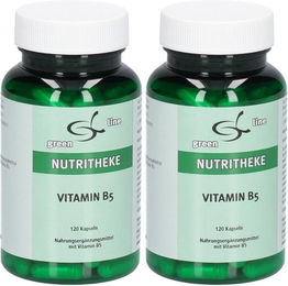 green line NUTRITHEKE Vitamin B7 Pantothensäure Kapseln 120 Stück glutenfrei laktosefrei ohne Gelatine – Bild 1 von 1