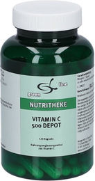 green line NUTRITHEKE Vitamin C 500 Depot Ascorbinsäure Kapseln 120 Stück – Bild 1 von 2