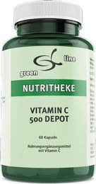 green line NUTRITHEKE Vitamin C 500 Depot Ascorbinsäure Kapseln 60 Stück – Bild 1 von 1
