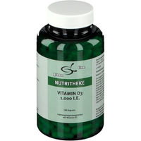 Produktbild von green line NUTRITHEKE Vitamin D3 1.000 I.E. Kapseln 180 Stück