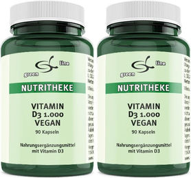 green line NUTRITHEKE Vitamin D3 1000 vegan Kapseln 180 Stück – Bild 1 von 1