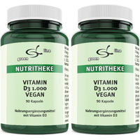 Produktbild von green line NUTRITHEKE Vitamin D3 1000 vegan Kapseln 180 Stück
