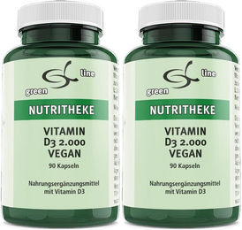 green line NUTRITHEKE Vitamin D3 2000 IE Kapseln 90 Stück – Bild 1 von 1