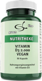 green line NUTRITHEKE Vitamin D3 2000 IE Kapseln vegan mit Flechten 90 Stück – Bild 1 von 1