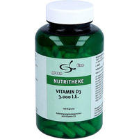 Produktbild von green line Nutritheke Vitamin D3 3000 I.E. Vegetarische Kapseln 180 Stück laktosefrei und glutenfrei