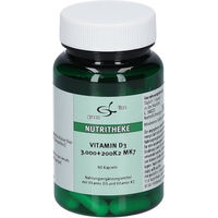 Produktbild von Green Line Nutritheke Vitamin D3 3000 IE und Vitamin K2 MK7 200 µg Kapseln 60 Stück