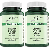 Produktbild von green line NUTRITHEKE Vitamin D3 3000 vegan Kapseln 180 Stück für Erwachsene