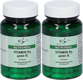 green line NUTRITHEKE Vitamin D3 4000 I.E. Kapseln 180 Stück laktosefrei und glutenfrei – Bild 1 von 1