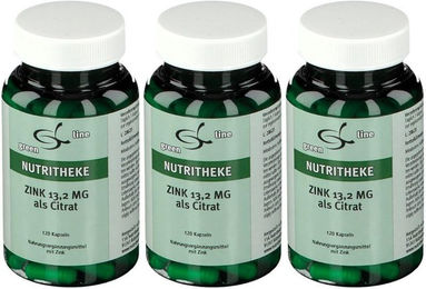 green line NUTRITHEKE Zink Citrat 13,2 mg 120 Kapseln – Bild 1 von 1
