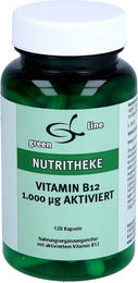 green line Vitamin B12 1.000 µg aktiviert Kapseln 120 Stück vegan laktosefrei glutenfrei – Bild 1 von 2
