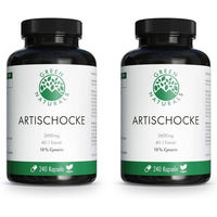 Produktbild von GREEN NATURALS Artischocke Kapseln vegan glutenfrei ohne Zusatzstoffe 240 Stück