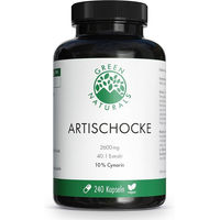 Produktbild von Green Naturals Artischocke Kapseln vegan ohne Gelatine 240 Stück