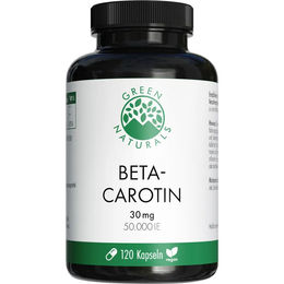 GREEN NATURALS Beta-Carotin Vitamin A Kapseln vegan 120 Stück – Bild 1 von 5